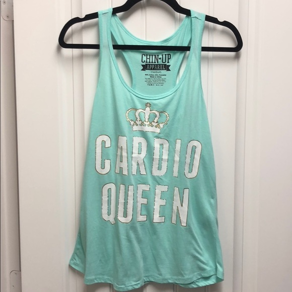 Chin Up Apparel Tops - 💪🏼 Workout Tank - “Cardio Queen”